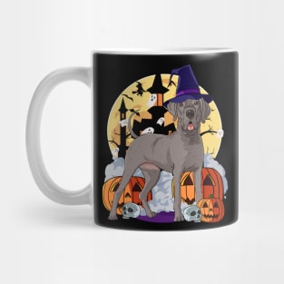 Great Dane Scary Halloween Witch Pumpkin Mug